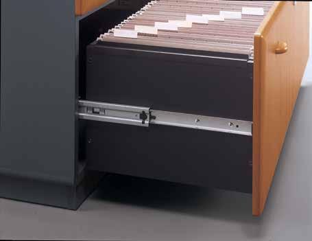 adjust for uneven floor surfaces R All desk Work Surfaces feature wire management grommets which can accept Monitor Arm w/post accessory (sold separately) R Legs have wire management grommets to
