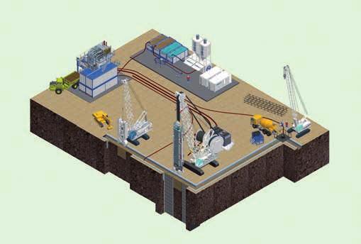 Job site logistics The hydromill system consists of three main pieces of equipment the milling unit, the carrier supporting it and the mud processing plant to treat the mud extracted from the