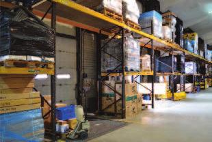 To maximise available storage space, Link 51 created pallet positions over loading doors, utilising existing frames with new beams.