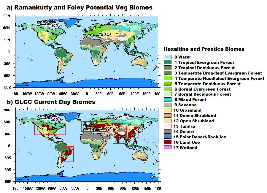Generating Potential Vegetation CLM PFTs from Biomes Slide