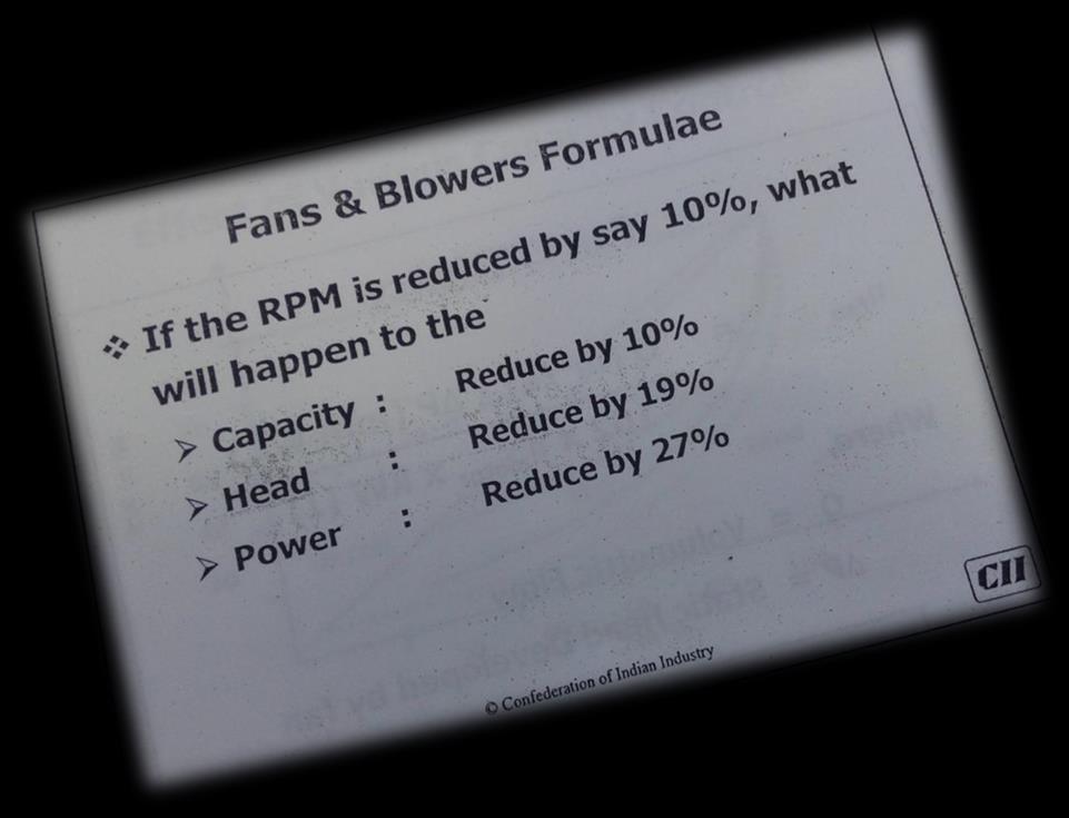 principle reduced the RPM Of