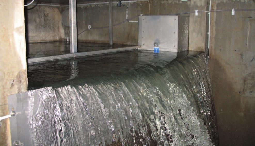 inlet channel of a WWTP HUBER Storm Screen