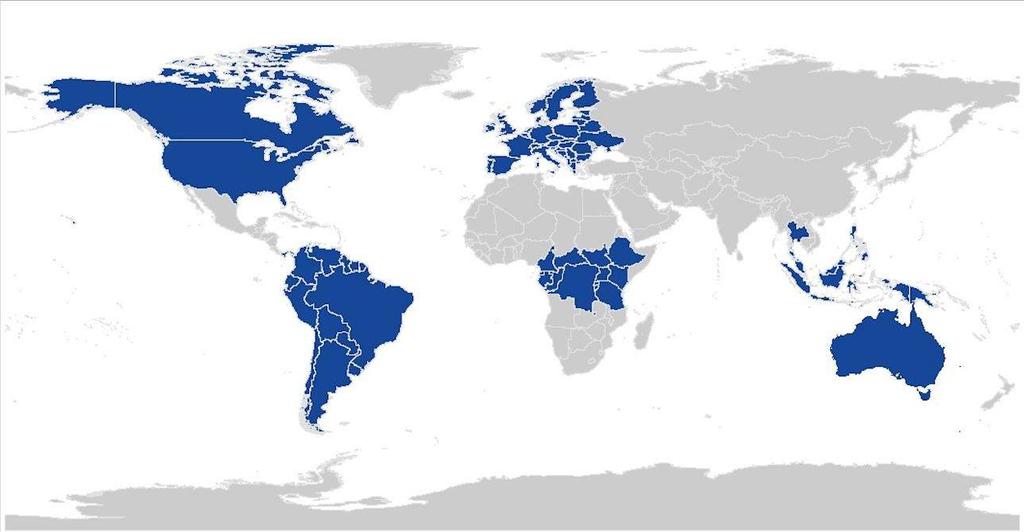 GRAS EVI covers 69 countries.