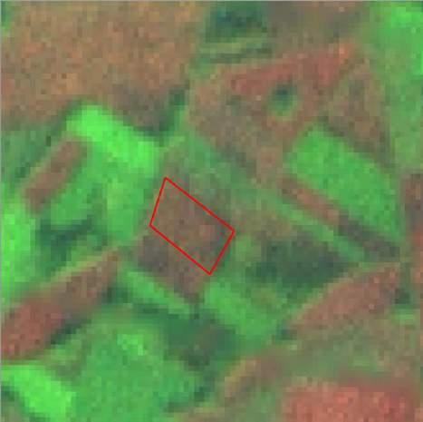 Landsat images show bare soil