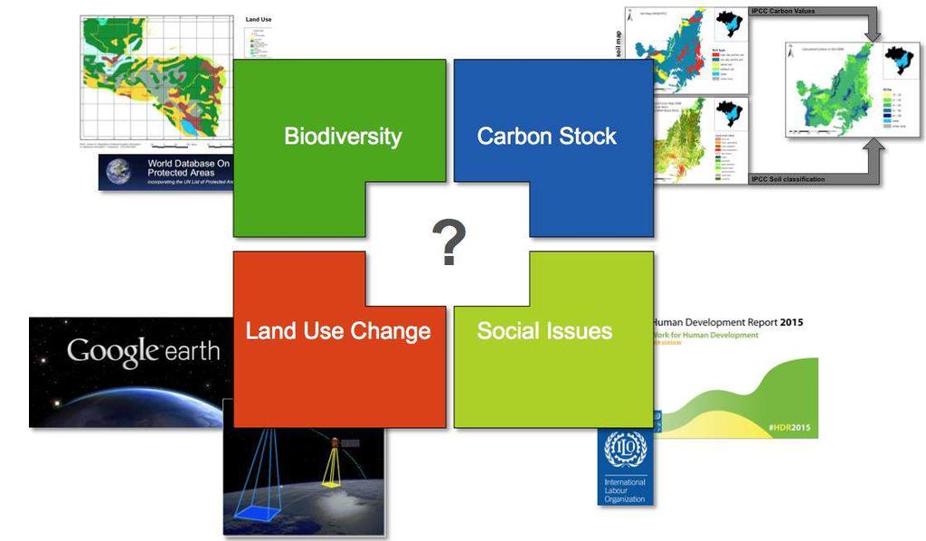 Information on biodiversity, carbon stocks,