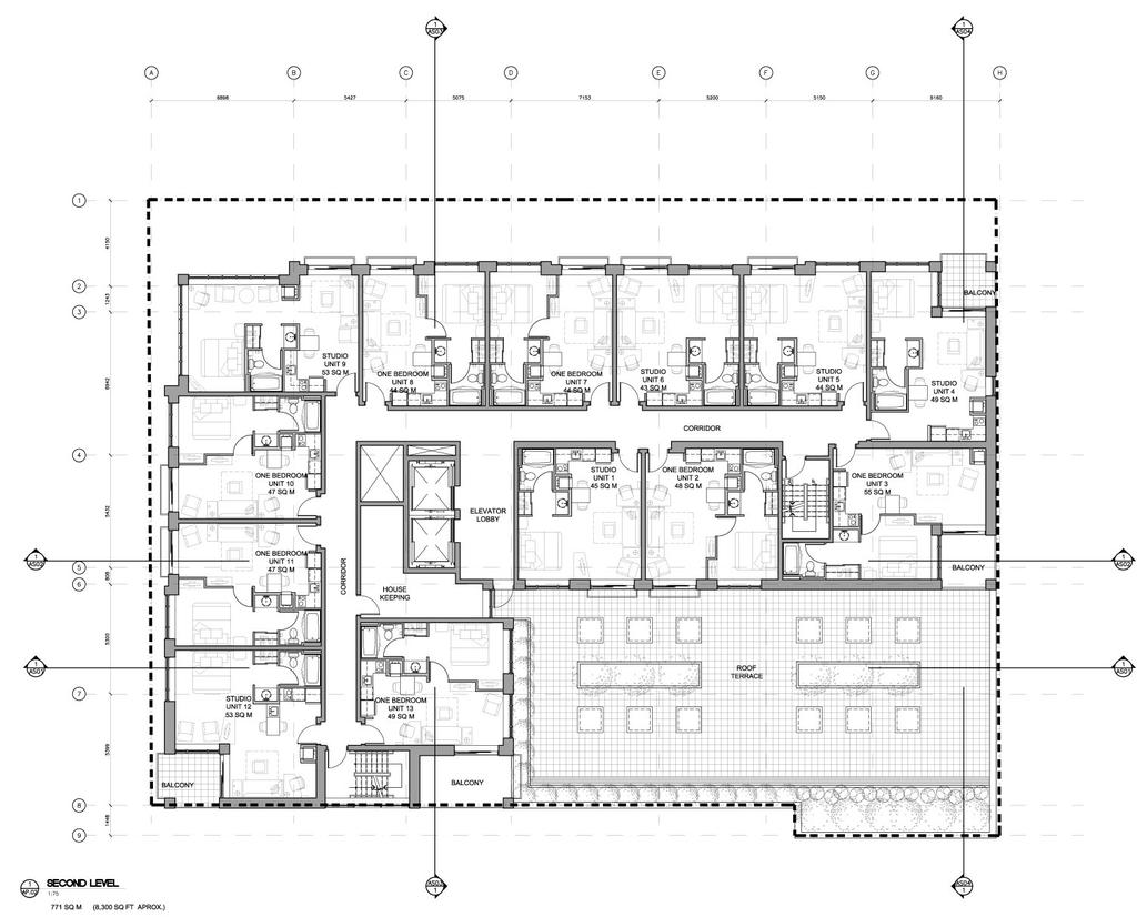 Figure 4: Second Floor Level Plan (source: Woodman Architect & Associates Ltd.