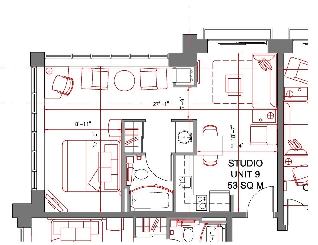 Figure 7: Detailed Unit Plan at Second Floor Level (Unit 9) (source: Woodman Architect & Associates Ltd.) POR 5 (2 nd Flr.