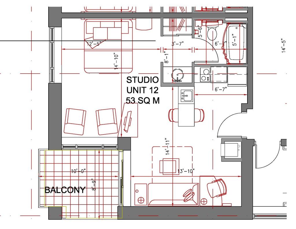 Figure 8: Detailed Unit Plan at Second Floor Level (Unit 12) (source: Woodman Architect & Associates Ltd.) POR 3 (2 nd Flr.