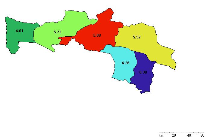 (71112) (Figure 4). Whereas, Rupendehi has remarkable higher number of households (117856).