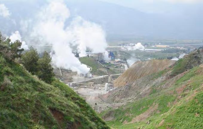 Two geothermal electricity generation plants with capacity 23MW