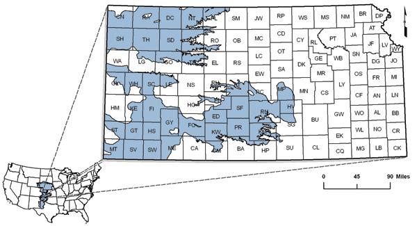 IMPORTANCE OF THE HIGH PLAINS AQUIFER In Kansas, the principal aquifers are the Ogallala, the Great Bend Prairie, and the