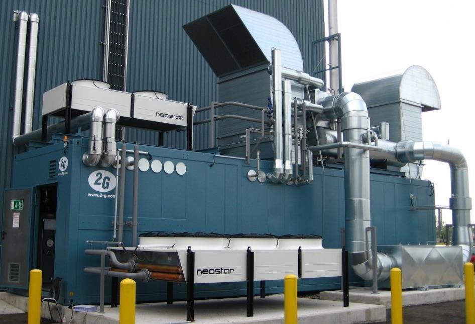 Examples of ICE Installations 800 kw e ICE-based CHP system 8 MW e ICE-based CHP