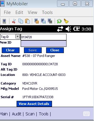 Tag Conversion - Procedure As you are going around and you locate an asset that has missing physical information