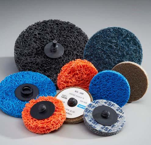 CATEGORY DEFINITION Merit and Norton non-woven discs are a combination of strong synthetic mesh and quality abrasives, bonded together by a smear-resistant adhesive.