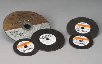 CUT-OFF WHEELS 29 Standard Abrasives Cut-Off Wheels Standard Abrasives bonded Cut-Off Wheels are used for the toughest tasks including high-speed grinding on metals, precision cutting of metal parts