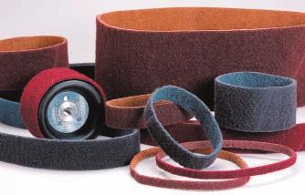 36 SURFACE CONDITIONING BELTS Standard Abrasives Surface Conditioning Belts Constructed of resin-reinforced non-woven fiber, these belts resist loading and avoid under-cutting or gouging of the work