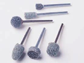 60 UNITIZED MOUNTED POINTS Standard Abrasives Unitized Mounted Points Unitized Mounted Points are made from the high durability Unitized material and are available in standard ANSI shapes for varying