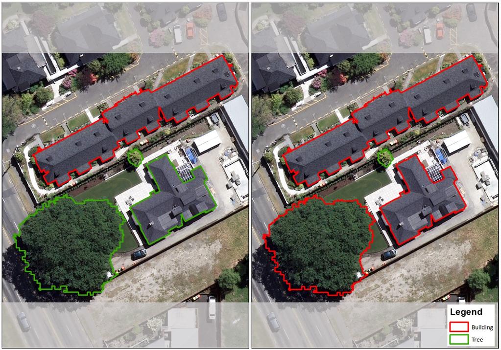 ii Glossary Object-based image analysis: a method for automatically classifying remotely-sensed imagery (e.g. aerial photography, LiDAR data) into land covers of interest (e.g. trees, buildings, roads, grasslands).