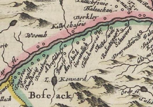 Extract from the Blaeu Atlas of Scotland 1654