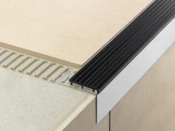 Stair nosing profiles Ceramic and stone tiles are hard and rigid materials whose exposed edges are prone to cracking and chipping when left unprotected.