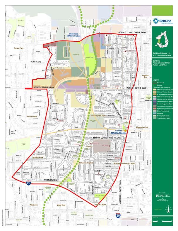 // Planning Context Details Atlanta BeltLine Master Plan 10 Subarea Master Plans ½-mile planning area