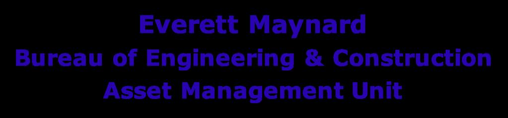 Building Assets Everett Maynard Bureau of