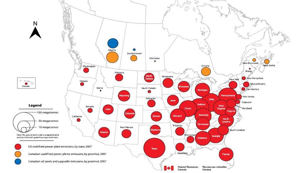 Greenhouse Gas Emissions From Canadian and U.S.