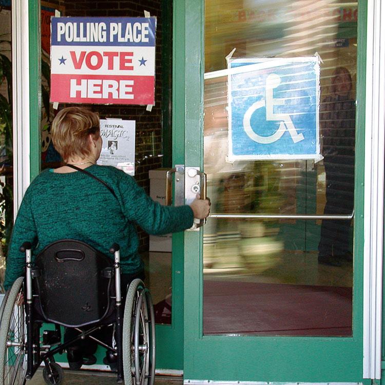 ADA Polling Place Checklist Evaluating the Physical Accessibility of Polling Places When choosing a new site for a polling place, elections officials should select a facility that is accessible to