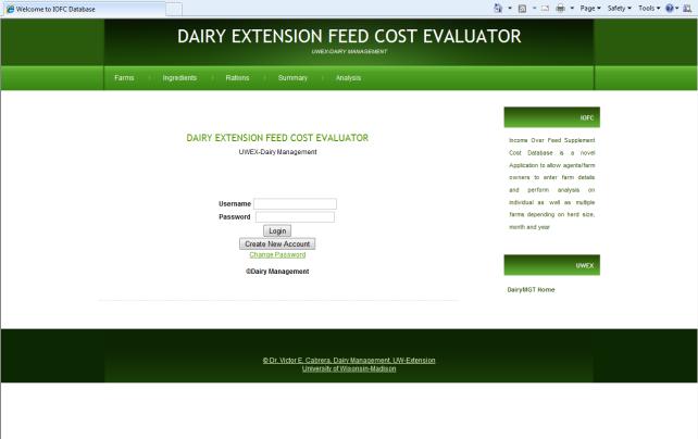 Wisconsin Dairy Feed Evaluator General, Production, and Income Information Farm and reporter identification Milk and components Price received for milk 1 FARM INFORMATION 1.1 Farm Name 1.