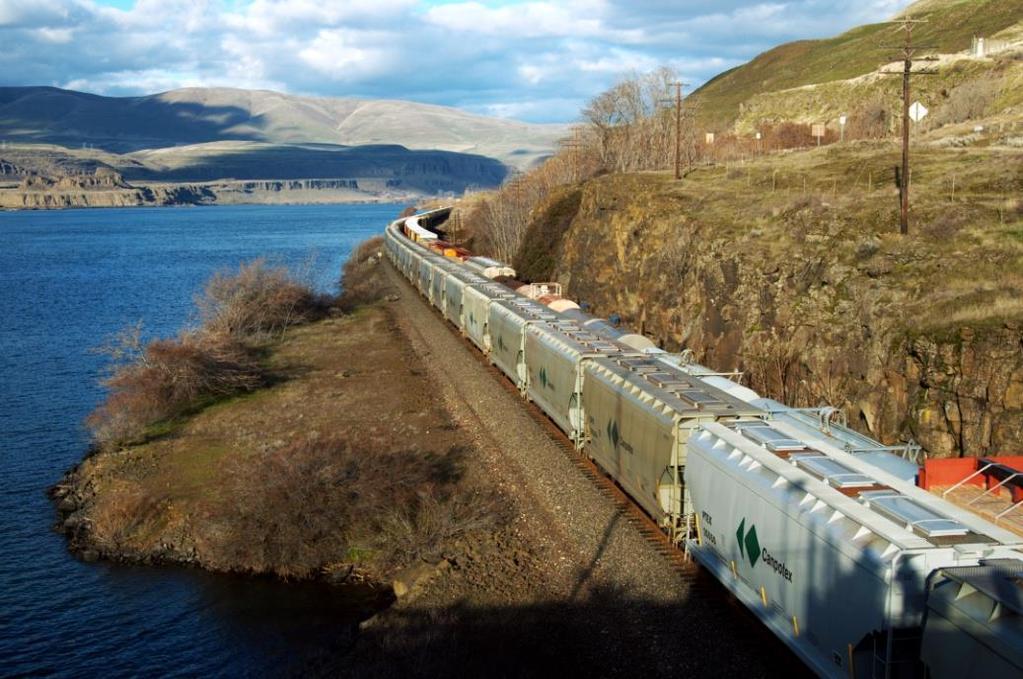 Inland Transportation Canpotex ships the heaviest bulk trains in North America Railcars built in Canada by National Steel Car Limited