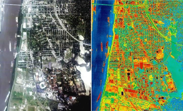 NASA Thermal Images Cool Communities Concrete pavement is key element of the Cool Communities movement Use light colored roofing and cladding Use light colored