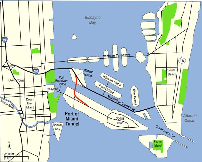 Port of Miami Tunnel: New Highway Connection to Port Strategies FHWA was willing to be lead federal agency before source of funding was finalized.