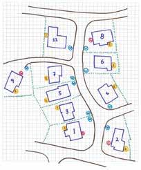 6 Map your street Use the grid at the end of this document to draw the following: an outline of your street with the addresses of participating households your safe meeting point households that