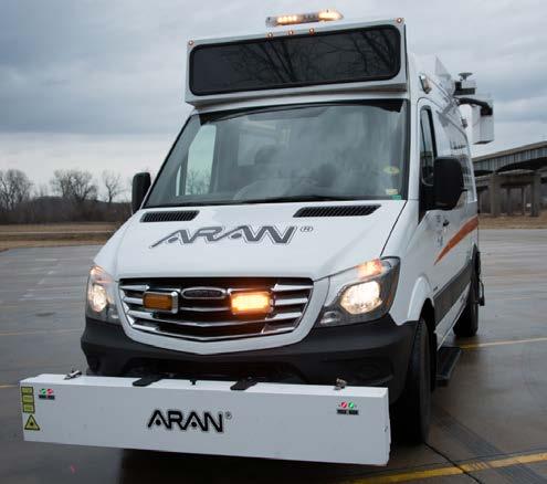 MoDOT uses an Automatic Road Analyzer (ARAN) vehicle (inset photo) to collect the pavement condition data and video of each route.