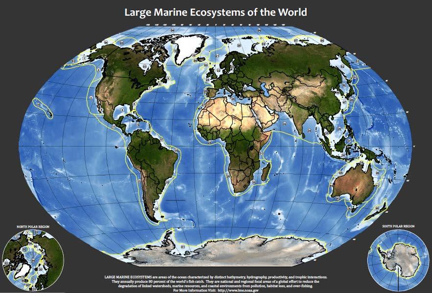 Large Marine Ecosystem Commissions Projects supported by Global Environment Facility (GEF) and NOAA.