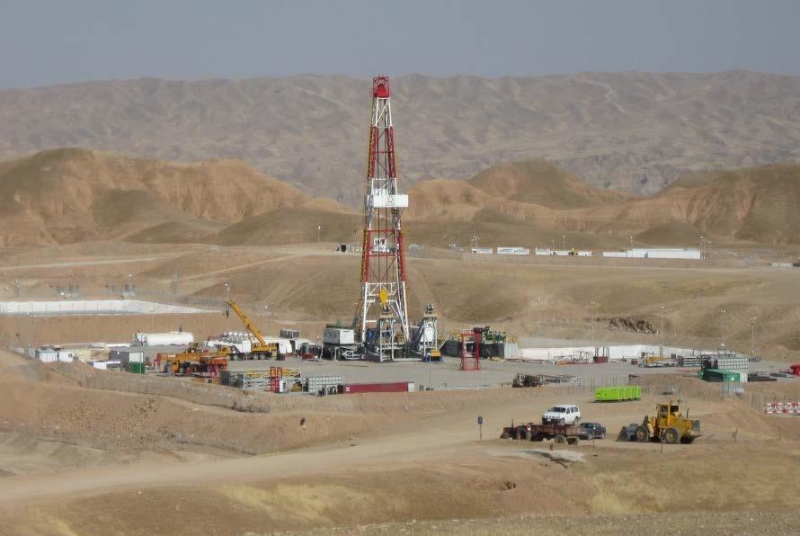 Oil Appraisal In the Kurdistan Region of Iraq, the Taza 2 appraisal well located in the Taza PSC (Oil Search 60%, operator), 10 kilometres north-west of the Taza 1 discovery well, continued drilling