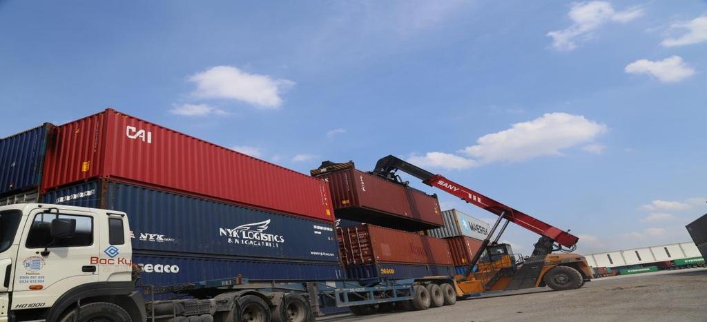 We provide transportation services as follows: Trucking import/export cargoes between Hai Phong and Northern provinces (focusing in Hanoi,