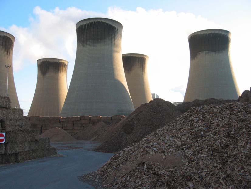 Co-firing: Drax coal-fired power station, UK Miscanthus Wood chips GHG reduction kg CO 2 eq.