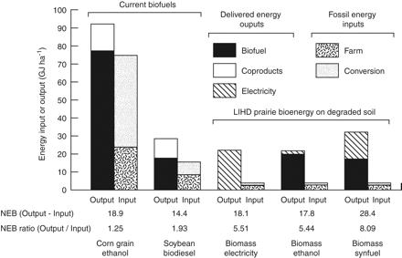 Energy output Energy inputs Output