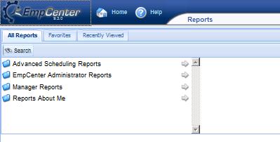 See TM01 Time and Attendance Employee Functions for more information. Lesson 7: Generating Reports View Reports Reports provide specific information about select groups of employees.