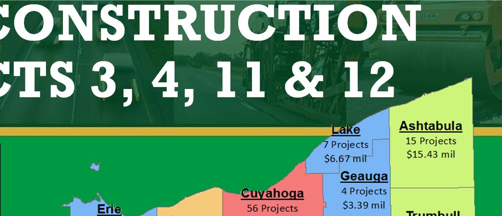 FY 2019 CONSTRUCTION DISTRICTS 3, 4, 11 & 12 Dist 3,4,11&12