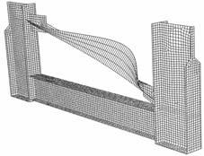 All the rolled double tee and angle section walls are modeled with use of thin shell four node finite elements S4R5 from the ABAQUS library.