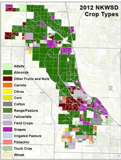 2. Crop type maps of North Kern Water Storage
