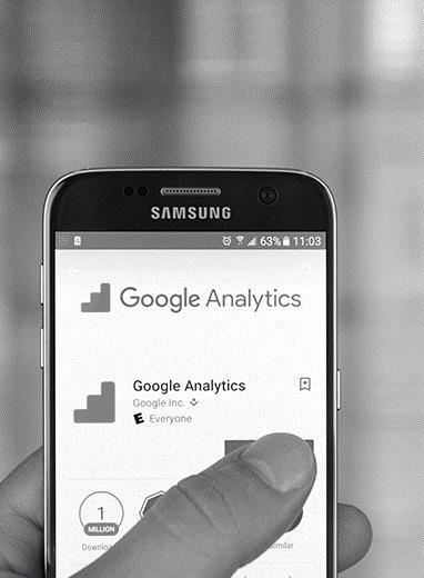 TOOLS: GOOGLE ANALYTICS CUSTOMER INTERACTION WITH BRAND 74% of companies that weren't
