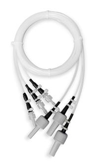 Furthermore, each tube has a luer-lock connector that enables the connection to Automatic Endoscope Reprocessor terminals.