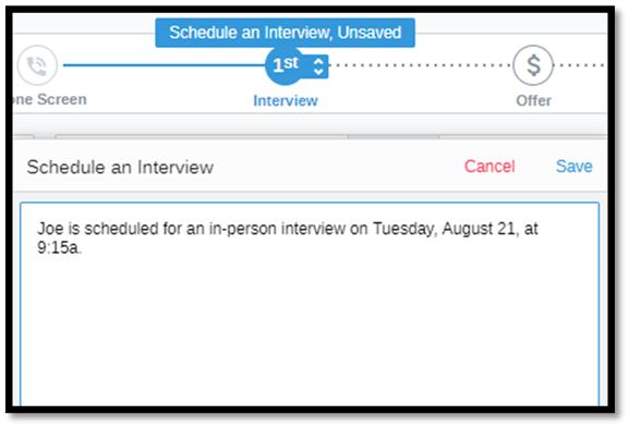 Schedule Interview button.