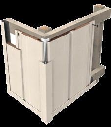is a simple tongue and groove cladding system, complete with high quality aluminium
