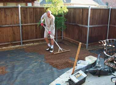 If more than 3 of base material is used, you will also need to increase the amount of soil removal.