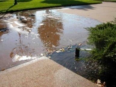 adjustment and the arc of the spray head is over impervious surfaces (allow exception for 4-6 sidewalks); or (3) during irrigation, allowing water: (a) to run off a