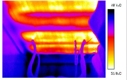 Infrared can be used to investigate interior and exterior in-floor radiant heat systems used for heating inside and for eliminating the need for shoveling to reduce the risk of slips and falls